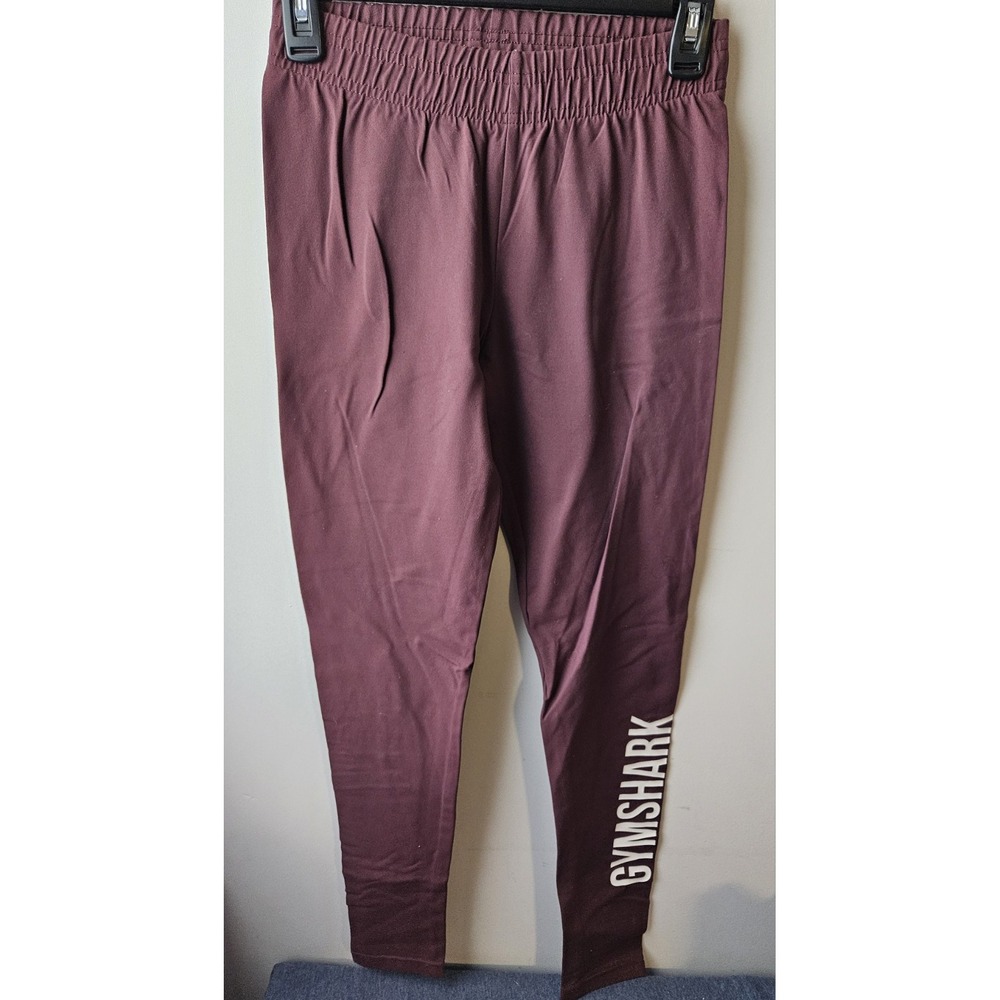 Gymshark Women's Core Leggings Sz Small‎ Winter Berry Elastic Waist Workout